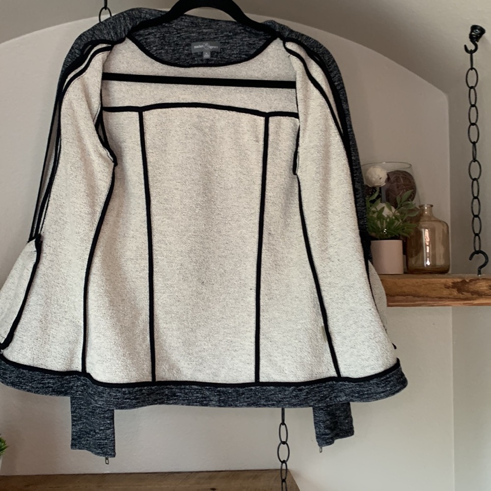 Market & Spruce Moto Jacket, marled navy, M - Picture 10 of 11